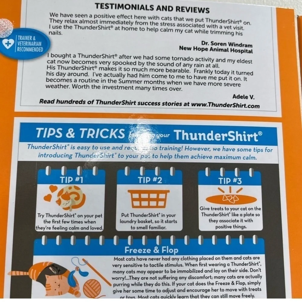 MThundershirt anti anxiety shirt NEW IN THE BOX